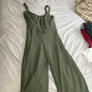 Olive green jumpsuit/romper